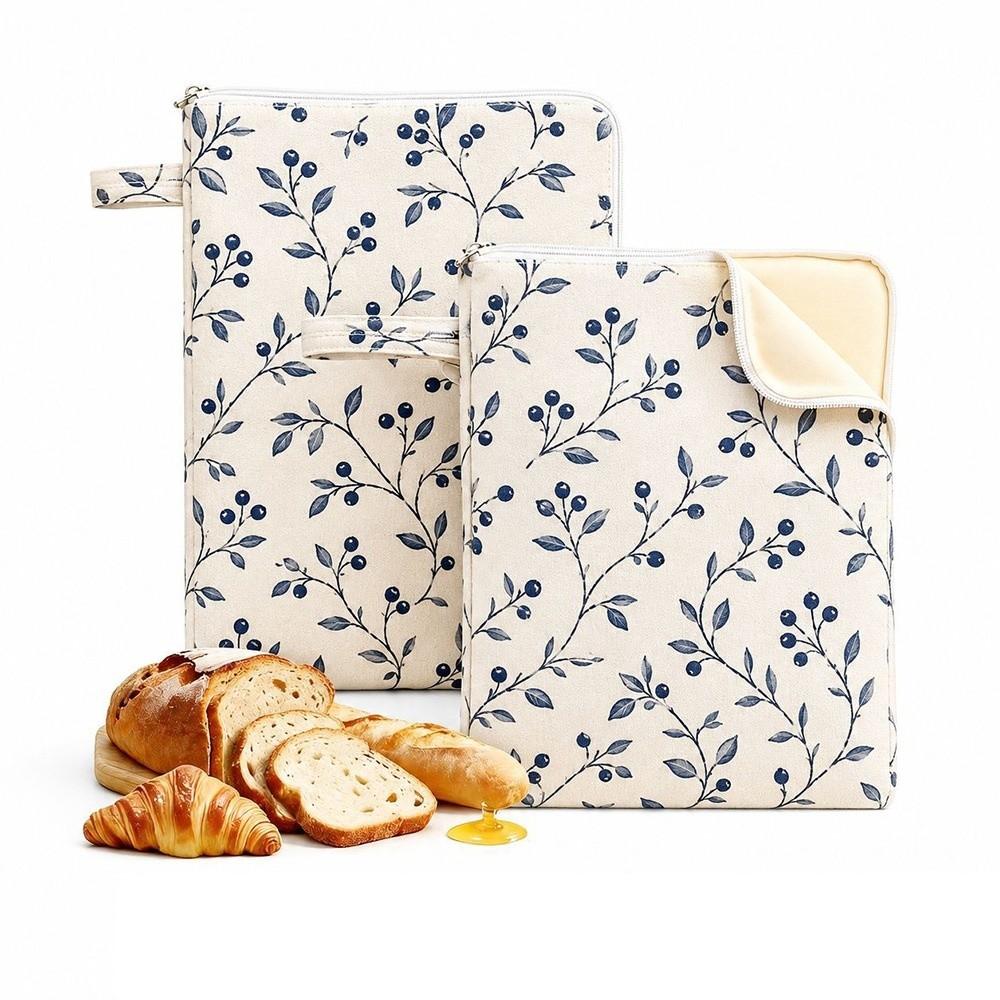 1pc Beeswax Coated Beeswax Bread Bags Organic Linen Food Storage Bags Sourdough Bread Bags Homemade