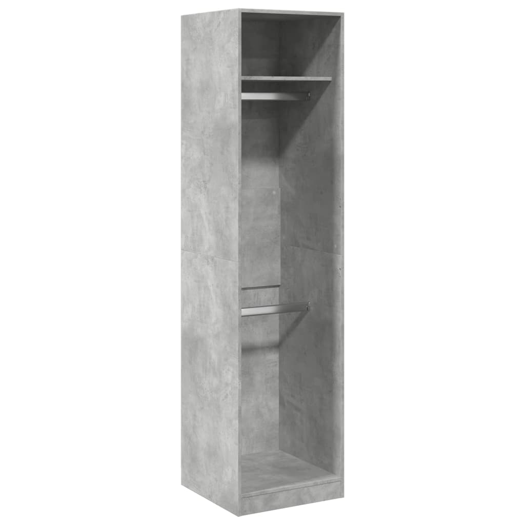 Wardrobe Concrete Grey 50 x 50 x 200 cm Engineered Wood