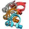 2pcs Mountain Bike Quick-release Seat Tube Clamp, Suitable for Bicycles with Pipe Diameter of 31.8mm, Aluminum Alloy Saddle Lock Clip