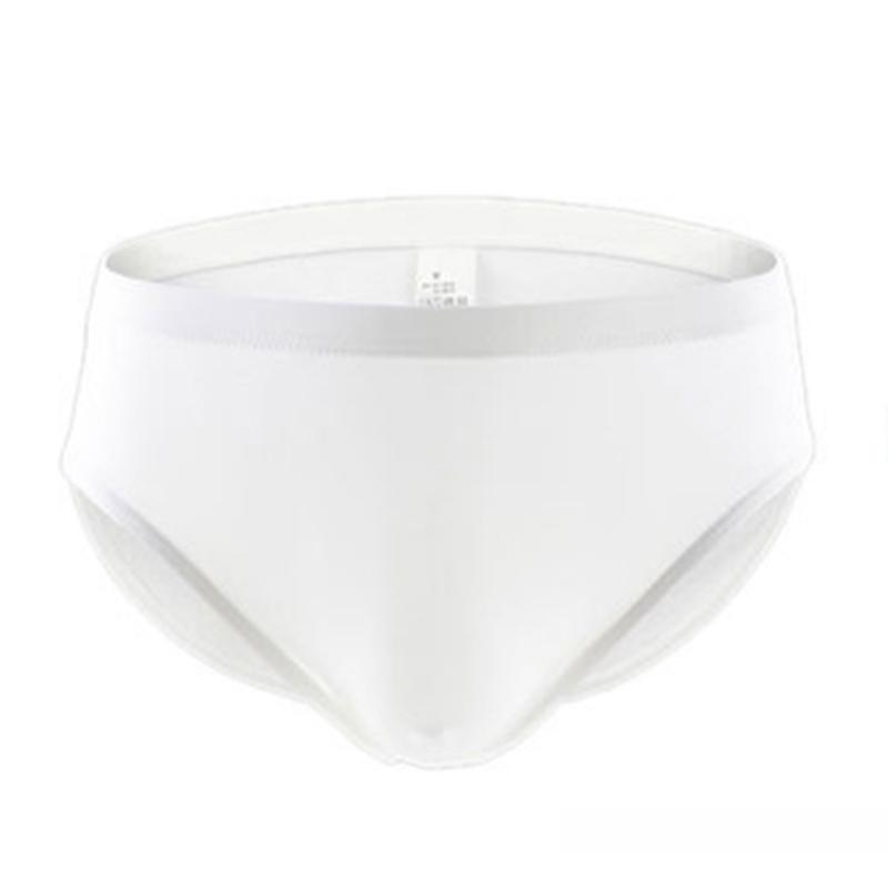 Ice Silk Underwear Low Waist Thongs Men Sexy Briefs Sexy Style Solid Color
