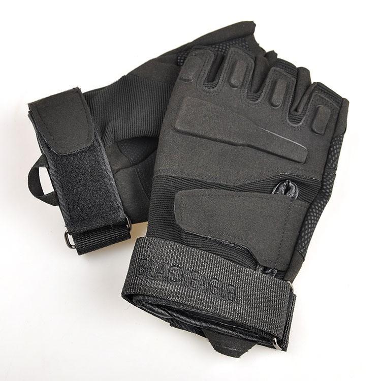 Tactical Gloves Men Half Finger Black Hawk Mountaineering Fitness Protection Army Fans Fighting Outdoor Cycling Gloves Men