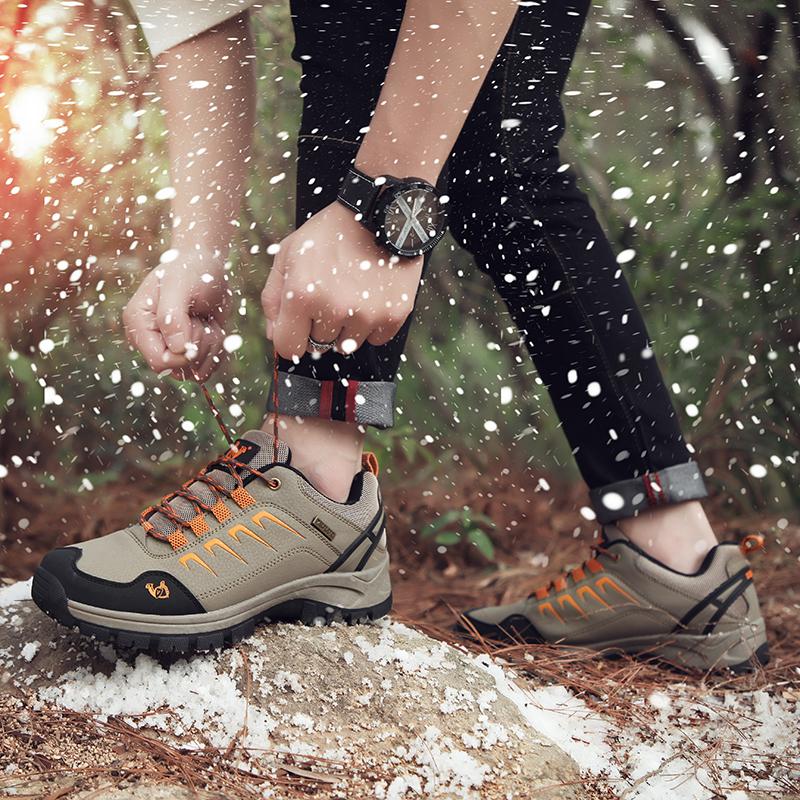 36-47 Winter Paar Plus Samt Warme Outdoor Spezialagent Wanderschuhe Wanderschuhe Sportschuhe Baumwollschuhe Schneestiefel