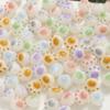 30Pcs Colorful Cartoon Cute Cat Paw Shaped Acrylic Beads For Jewelry Making Diy Handmade Bracelet Phone Chain Accessories