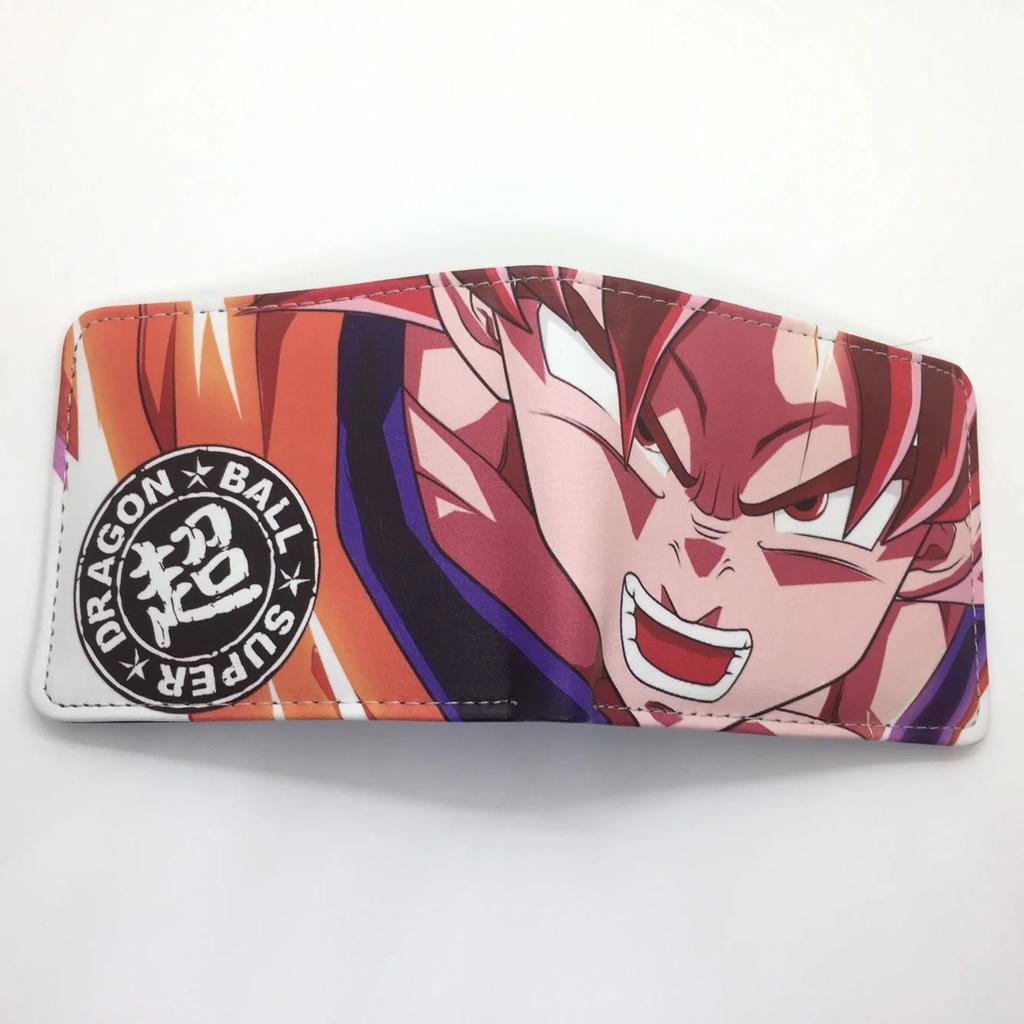 Dragon Ball Son Goku Multifunctional Card Purse Cartoon PU Wallet Personality Creativity Simple Foldable Coin Boy Birthday Gift