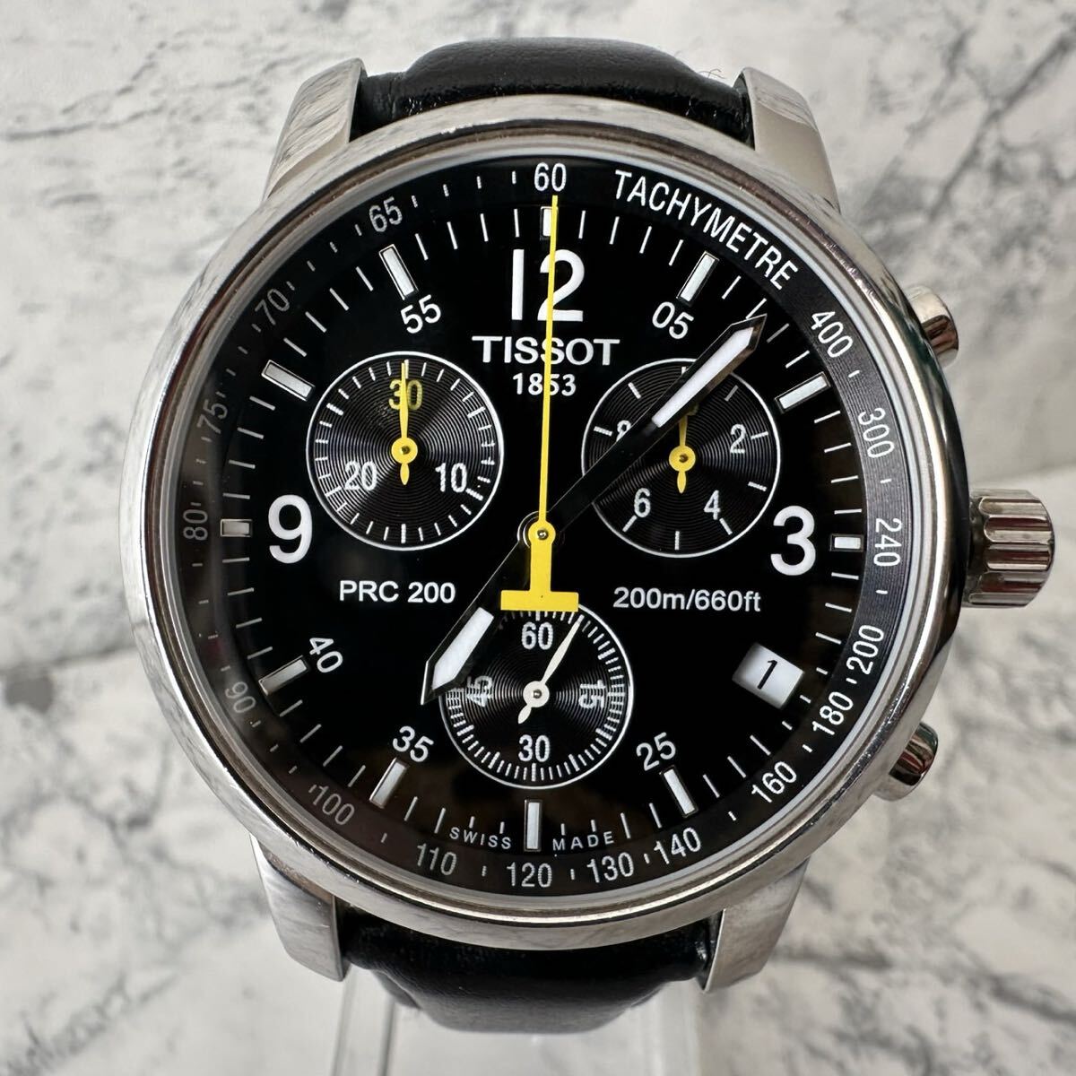[Б/У]TISSOT PRC 200 T055417A Хронограф Черный Циферблат 200м Швейцарские Часы