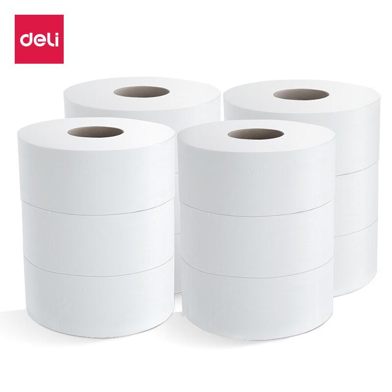 Deli 2-Ply Virgin Wood Pulp Jumbo Roll Tissue