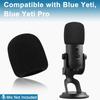 ChromLives Microphone Foam Cover with Furry Wind Muff for Blue Pro Combo Windscreen, Yeti/Yeti Condenser, 2-Pack