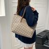 Große karierte Tragetasche Damen neue vielseitige Pendler-Umhängetasche Mode-Handtasche