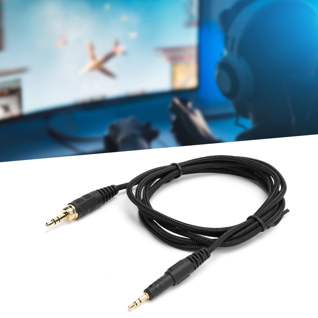 Headphone Audio Cable Braid AUX Cord Replacement for ATHM50X M40X