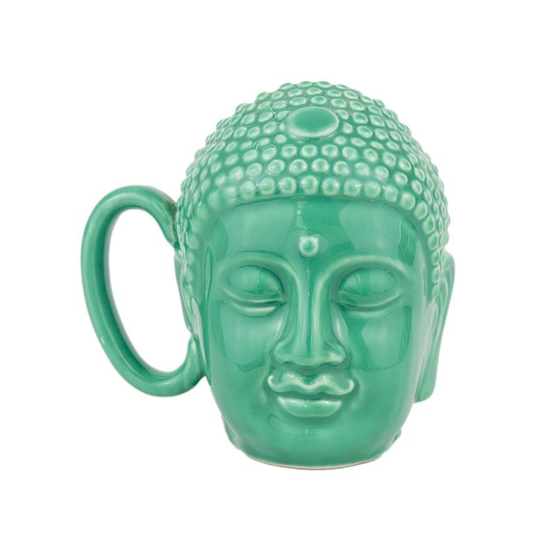 Ceramic Mug Buddha Statue Shape Coffee Living Room Afternoon Tea Milk Cup Juice Water Household Products 301-400ml