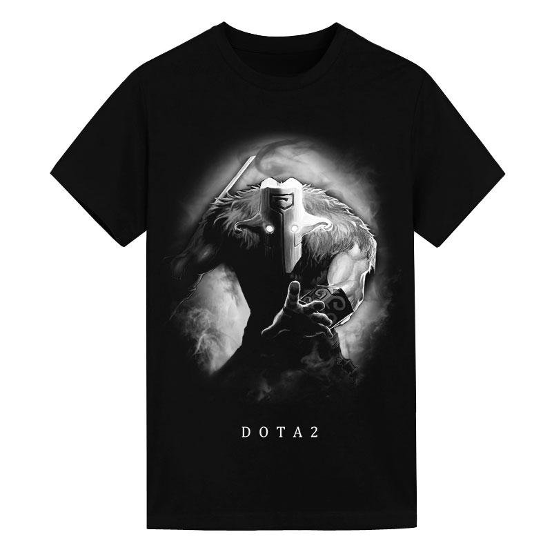 2025 Knife Tower 2 Ink Dark DOTA2 Clothes New Phantom Ghost Men Pure Cotton Short Sleeve Shadow Magic T-shirt Game