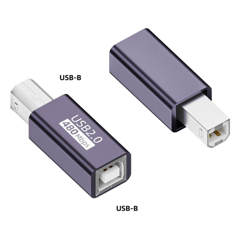 USB B Female Series Converters Adapters for Electronic Keyboards, Piano, Drum, Printers,Scanner Support Data Transmission