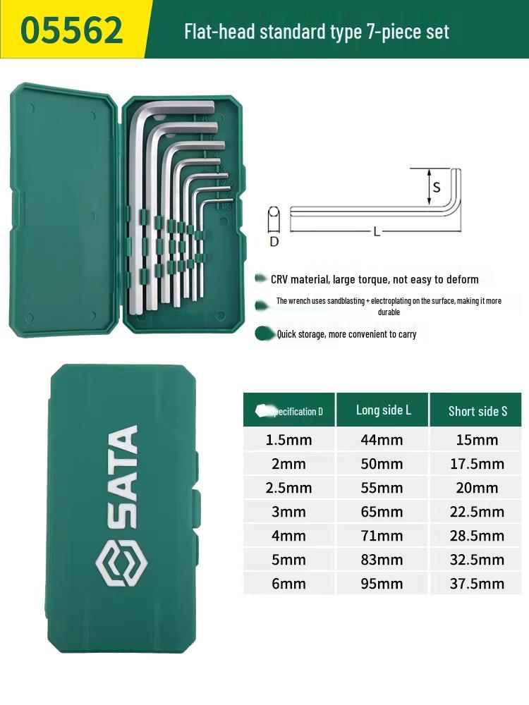 SATA Hex Wrench Set: Household Tools with Hexagonal Sockets & Screwdrivers