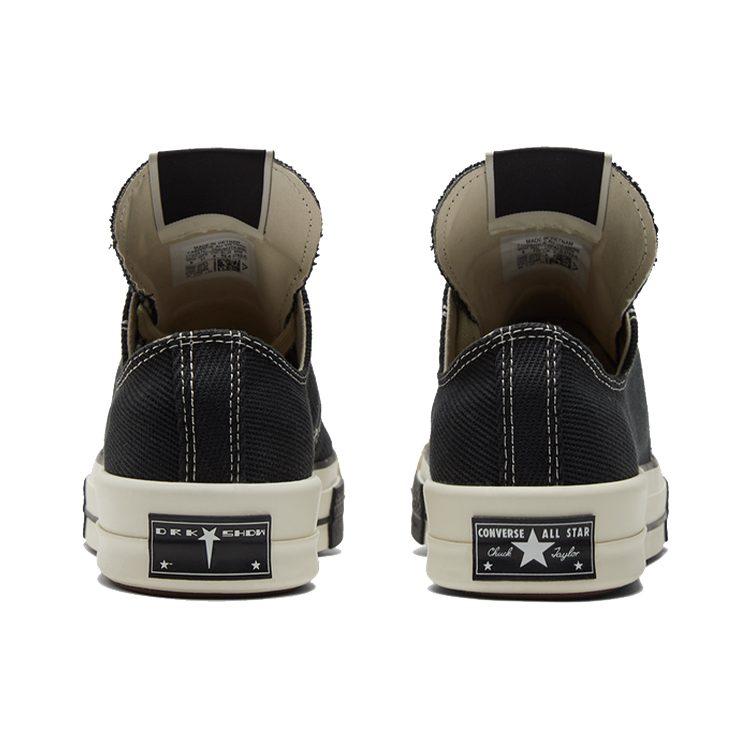 Chuck 70 Rick Owens X Chuck 70 Drkshdw Drkstar Converse Low 'Black' 172347C