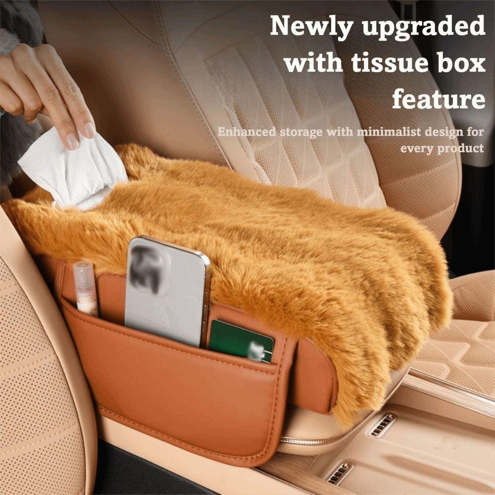 Interior Decor Car Armrest Box Mat Three-in-one Central Elbow Booster Pad  Car Interior