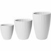 Plant pot Garden ID Fancy White Polyethylene 40 x 42 cm