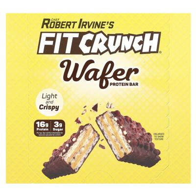 Wafer Protein Bar, Chocolate Peanut Butter, 9 Bars, 45 G (1.59 Oz) Each