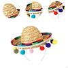 Colorful Fiesta Hat Headband for Spooky Celebrations