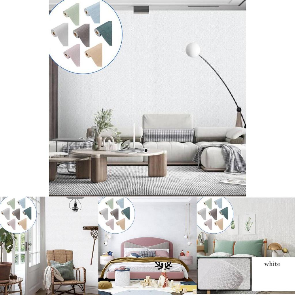 Hochwertiger wasserdichter Schaumstoff-Wandaufkleber mit schickem einfarbigem Design für jeden Raum