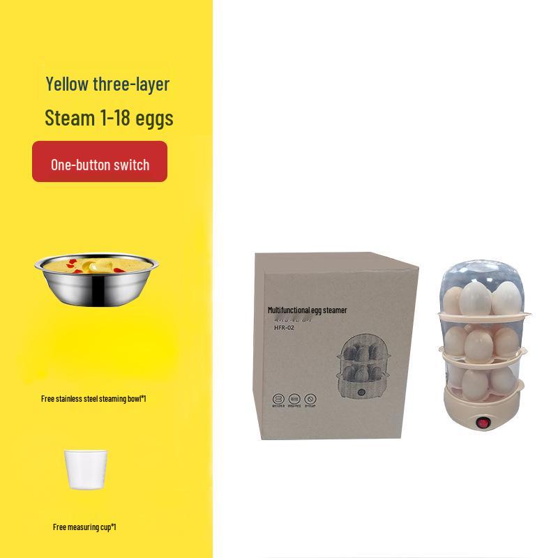 Multifunctional Mini Egg Steamer with Auto Power-Off