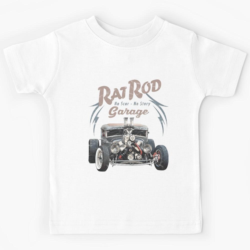 Hot Racing Car Vintage Muscle Rod Drag Kids T-Shirt 150