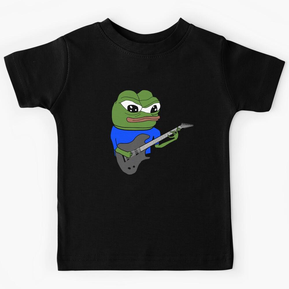 Pepe Playing Guitar Apu Guitar Player Kids T-Shirt 170