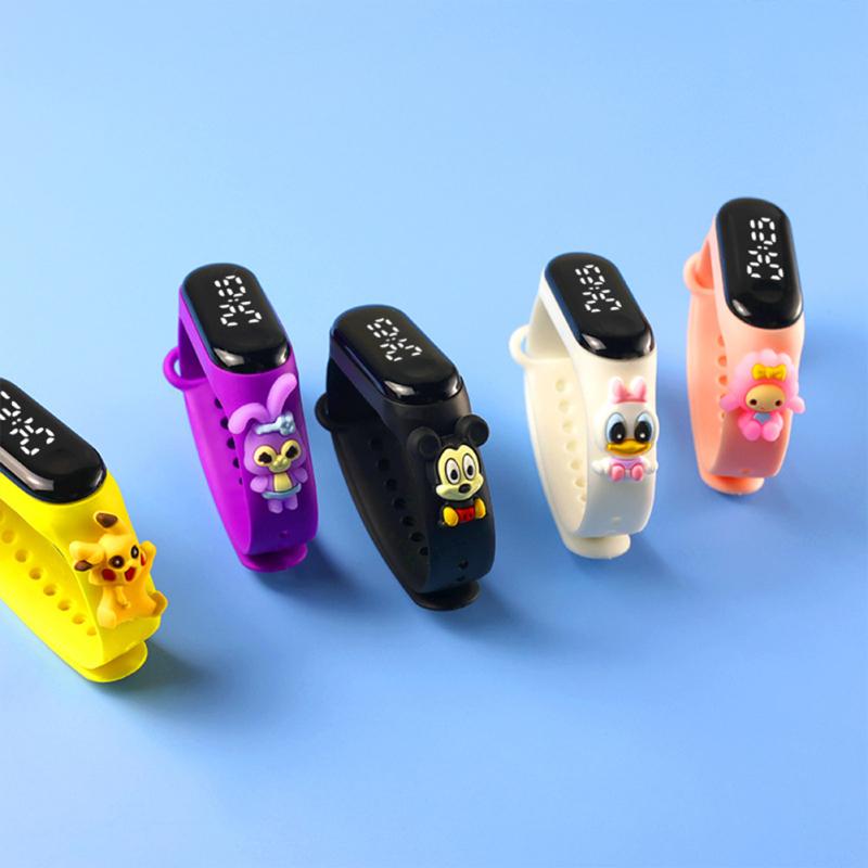 Cartoon  Electronic  Watch Life Waterproof Student Touch Screen Digital Led Watch (mi 3 Movement)