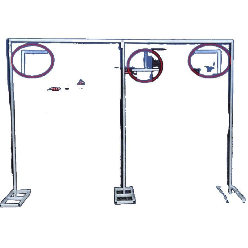 Telescopic Galvanized Wedding Backdrop Stand with Yarn Drape Support Rod