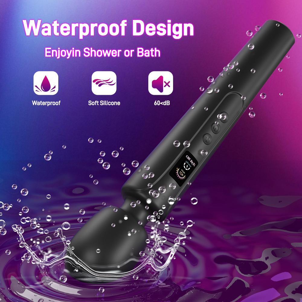 Yunle Super Powerful Silicone Rechargeable LCD Vibrator