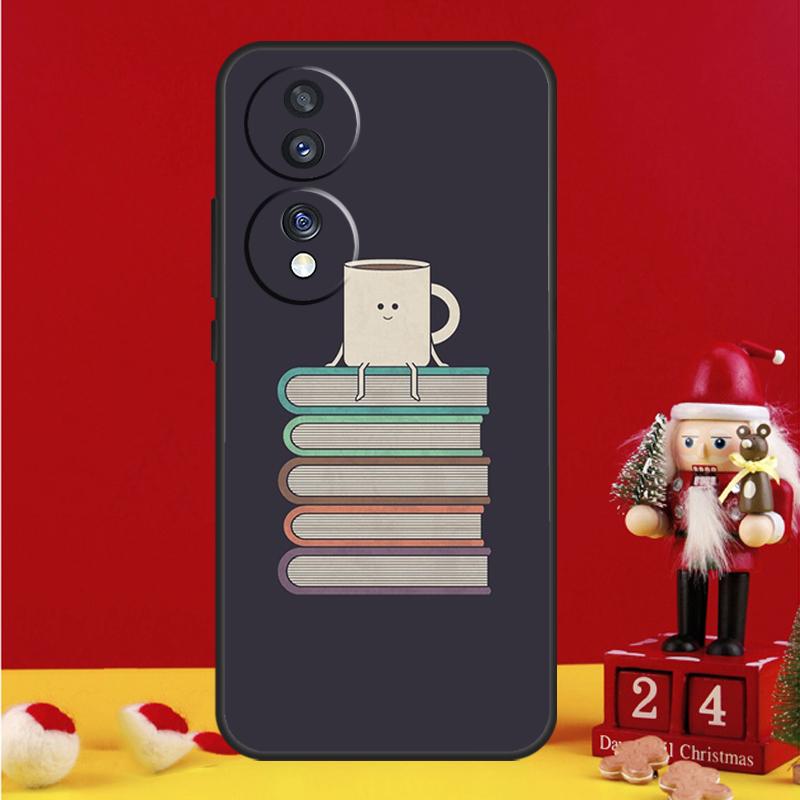 Read Books Illustration Case For Honor Magic 7 6 8 Pro Honor Win X9a X9b X9c X9d X8c X8b 50 70 90 200 400 Lite Cover
