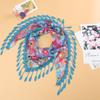 Sun Protection Lace Scarf Colorful Flower Triangle Headband Cute Printed  Wraps  Girls