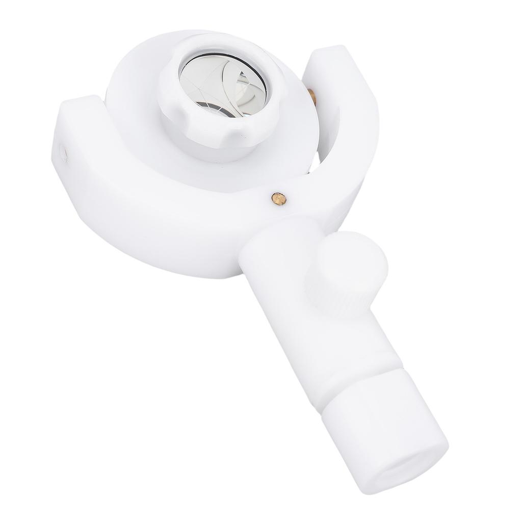 Mini Surveying Prism Portable Survey Reflector Target Sheet with Base Mount for Total Station White