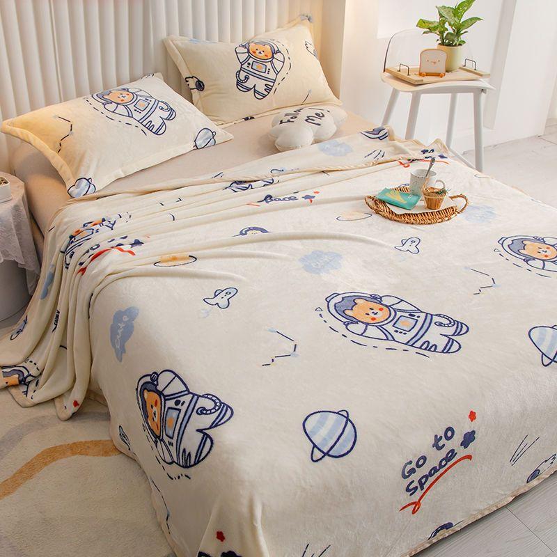 Winter Fluffy Warm Cozy Throw Blankets for Office Siesta Air-Condition Bedspread Thickening Lamb Cashmere Blanket Sofa