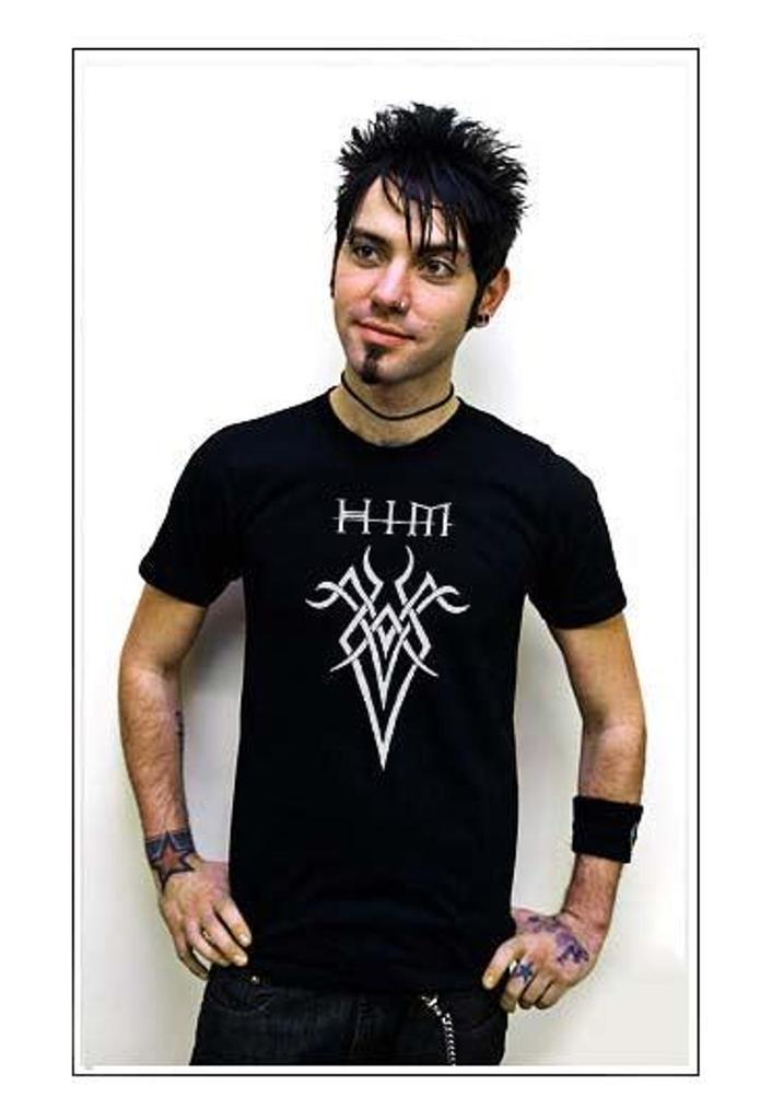 HIM Tribal Ville Valo Gothic Rock Band T-Shirt