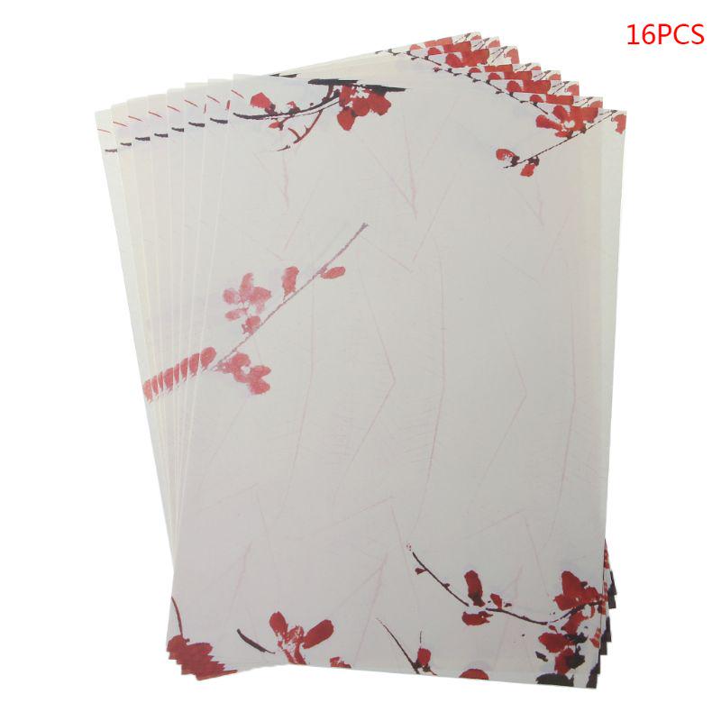 16 Teile/paket Schöne Chinesischen Stil Brief Papier Tinte Malerei Schreiben Studenten Schreibwaren Büro