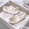 Girls princess shoes 2025 spring new silver show wedding soft sole with dress girls leather shoes children's single shoes