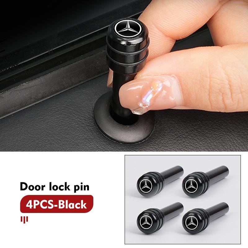 Car Door Lock Pin Knob Pull Security Insurance Accessories For Benz W211 W124 W176 W177 C180 C200 C260 C300 GLC CLE CLA