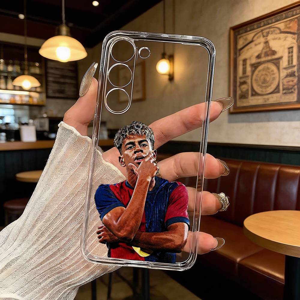 

Lamine No10 19 Y-Yamal Transparent Phone Case for Samsung Galaxy A71 A70 A52 A51 A40 A30 Samsung a21s