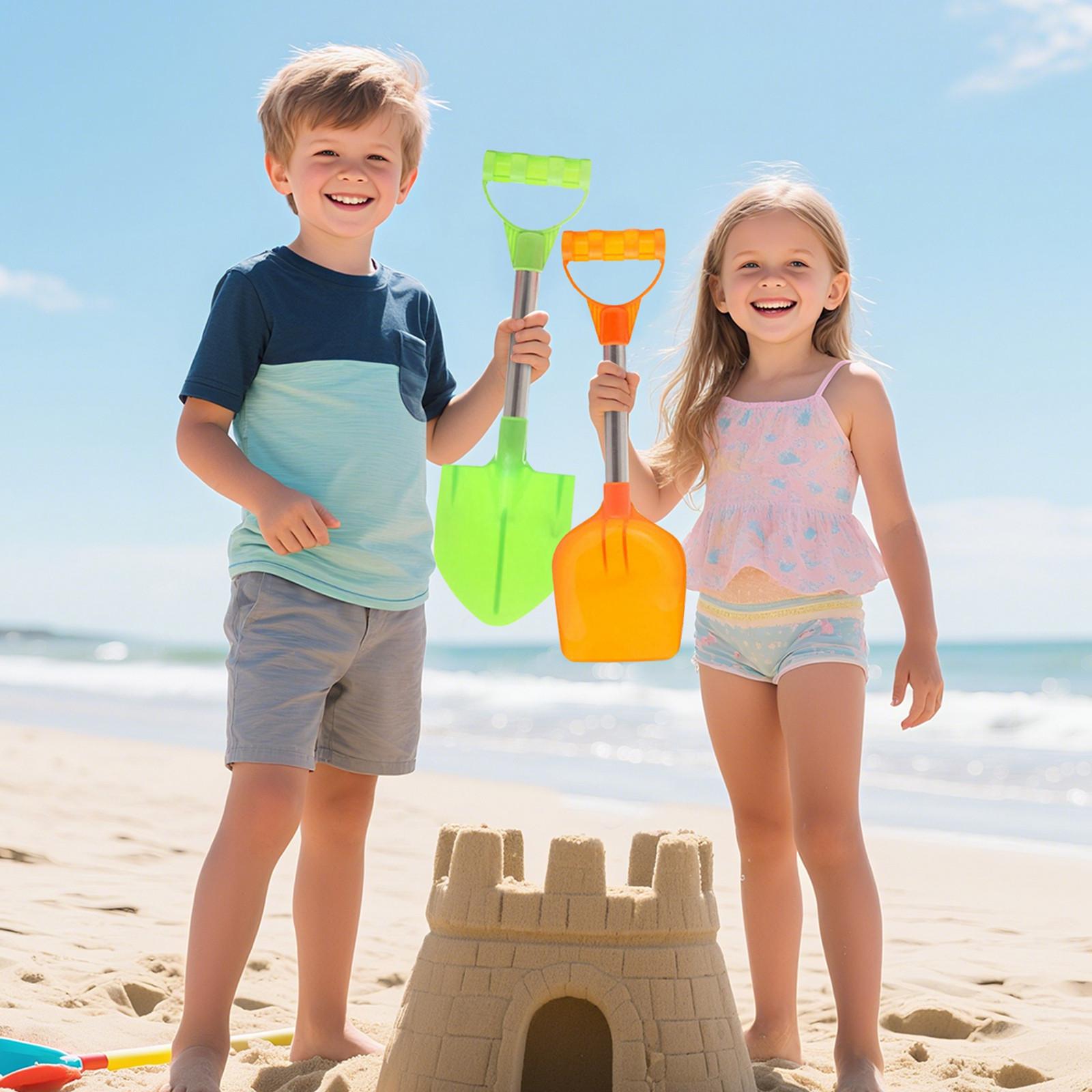 

2 шт. Креативные песочные лопатки, Землечерпалка для песка, Портативная лопатка, Игровые пляжные игрушки для детей One Size