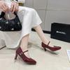 Fashion Square Toe  Women Sandals Jane Shoes Summer Shoes  2025 Sexy Chunky Shoes Dress Wedding Pumps Zapatillas