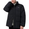 Li Ning Hot Pot Down Jacket Series Solid Color Stand Collar Water Resistant Short Down Jacket Men Jacket Black AYMT105-3