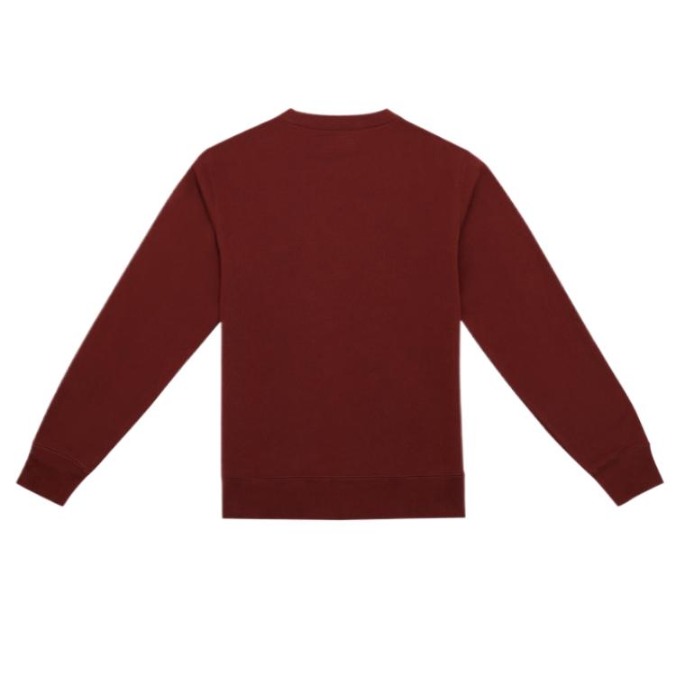 Converse Sweatshirts Men's Burgundy Crew Neck Moderate MCH744-607