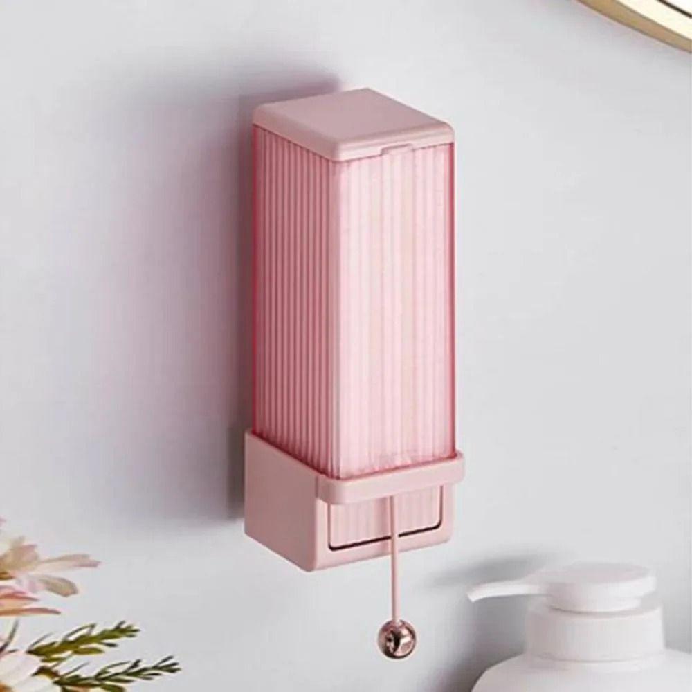 Wall-mounted Makeup Cotton Storage Box Easy Installation Cotton Swabs Holder Office