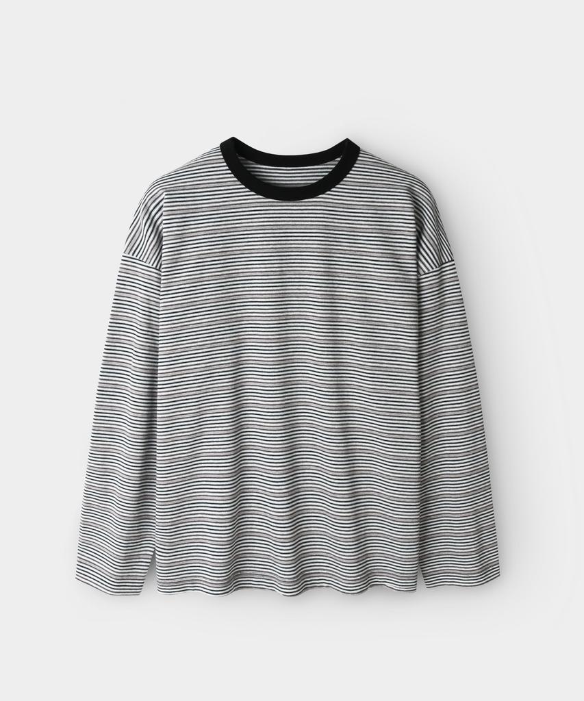 INDUST Linear Stripe Long Sleeve T-Shirt_2 Colors