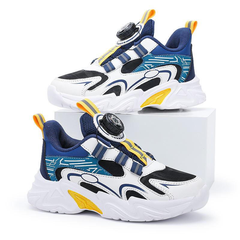 Design Boy Shoes Children Sneaker Size 28-39 Fashion Autumn New Kids Daily Walking Tennis Shoes Sports PU Leather Boy Sneaker