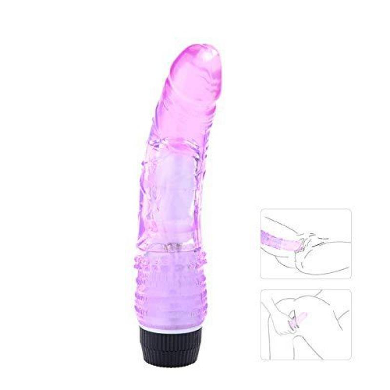 Vibrator Dildo Jelly Multi Speed ​​Jucărie sexuală unisex pentru adulți pentru bărbați, femei, stimulare sexuală, performanță de plăcere