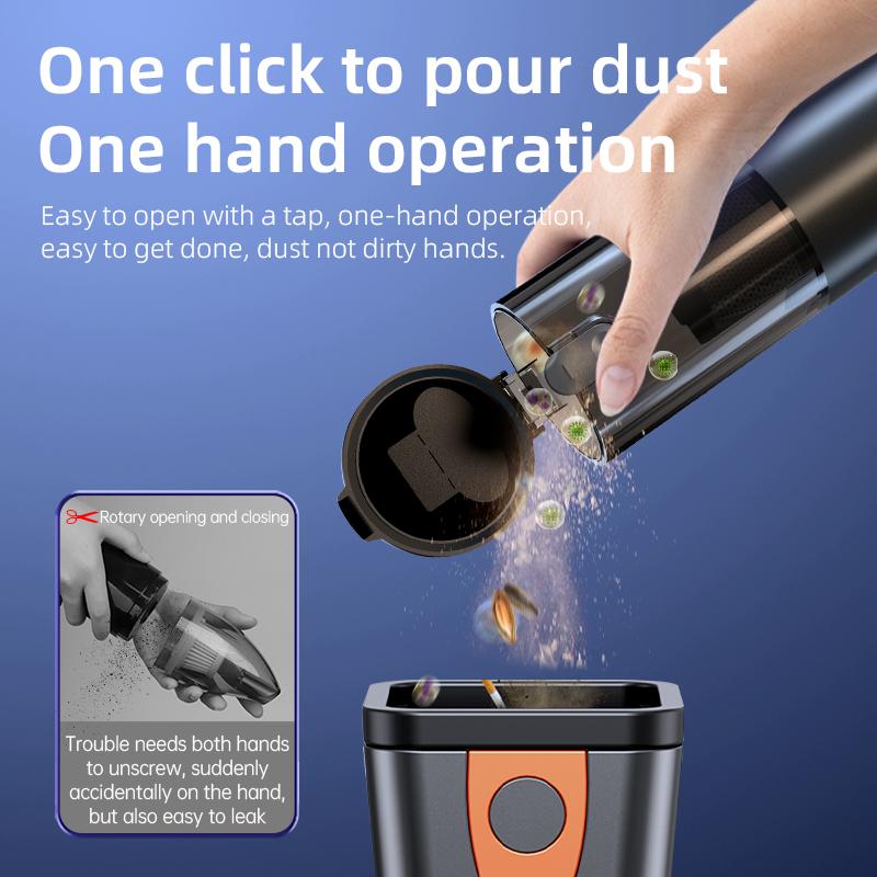2026 New 14000Pa Wireless and Power Car Vacuum Cleaner  4-in-1Suction Nozzle Blowpipe Handheld Mini Vacum Cleaner for Car Home PC Clean