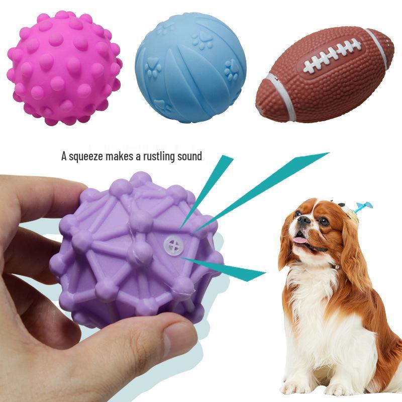 Vinyl Simulation Toy Ball for Small and Medium Dogs - Sounding Pet Ball