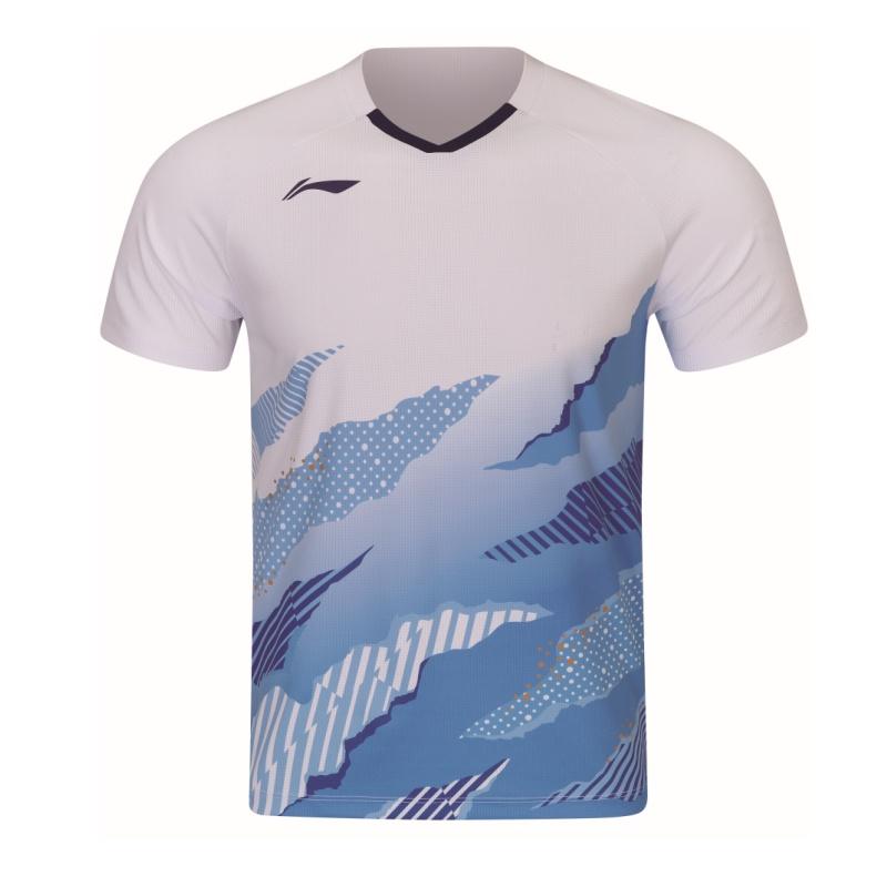 Li Ning Badminton Competition Collection Badminton Jersey Unisex White AAYW039-2 2XL