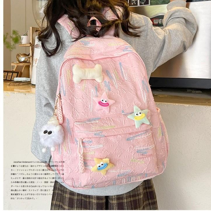 Niche schoolbags in college students high-value cute soft girl girl backpack ins bag women's versatile mini backpack